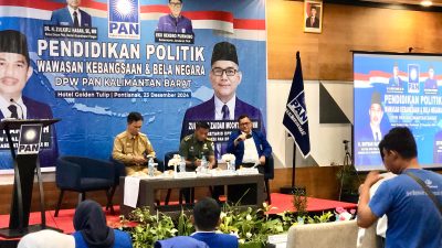 Tingkatkan Kualitas Kader Partai, DPW PAN Kalbar adakan Pendidikan Politik Bertajuk Wawasan Kebangsaan