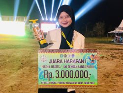 Misnadeh Mahasiswi STAI Mempawah Mengukir Prestasi di Ajang Lomba MTQ Tingkat Kalbar