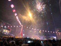 Kemeriahan Malam Tahun Baru Imlek di Pontianak Berjalan Kondusif