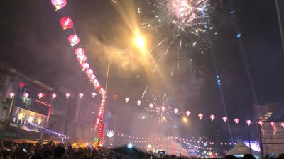 Kemeriahan Malam Tahun Baru Imlek di Pontianak Berjalan Kondusif