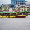 Pontianak Juara I Kapal Hias Saprahan Khatulistiwa