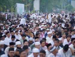 Ribuan Jamaah Shalat Iduladha di Jalan Rahadi Usman Pontianak