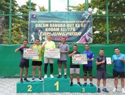 Pangdam Resmi Tutup Kejuaraan Tenis Lapangan Dalam Rangka HUT Ke-67 Kodam XII/Tpr