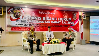 Hadiri Rakernis Polda Kalbar, Kemenham Kalteng Wilayah Kerja Kalbar Tekankan Pentingnya Implementasi P5HAM