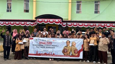 Wujudkan Siswa Peduli HAM, Kemenham Kalteng Wilayah Kerja Kalbar Masuk SMKN 4 Pontianak