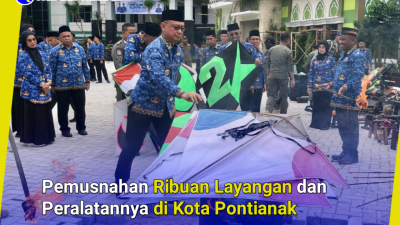 Pemusnahan Ribuan Layangan dan Peralatannya di Kota Pontianak