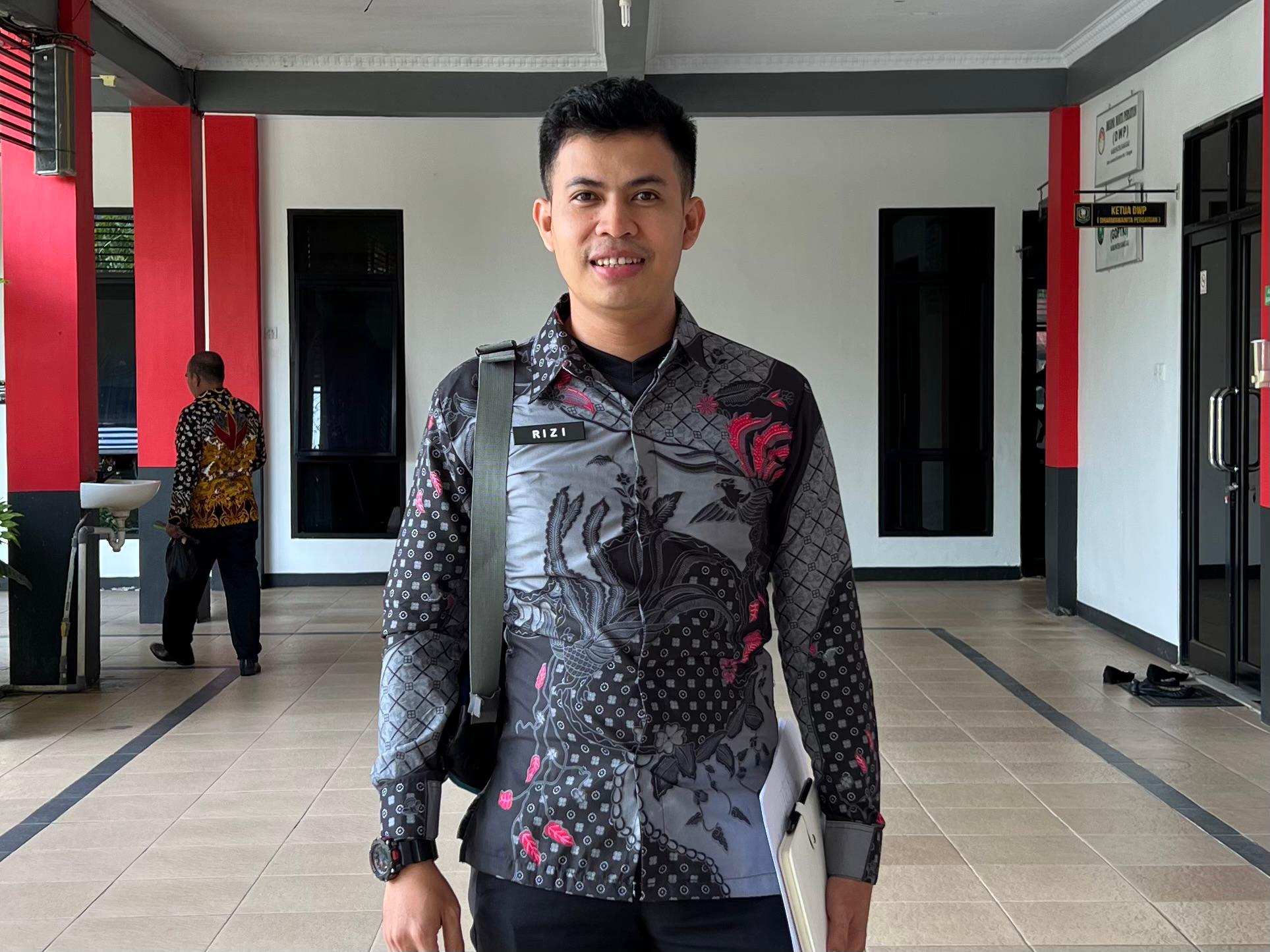 Binardi Rizi saat berkoordinasi ke Kantor Bupati Sanggau