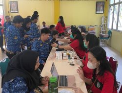 BPN Landak Bersama Puskesmas Ngabang Lakukan Pemeriksaan Kesehatan Gratis