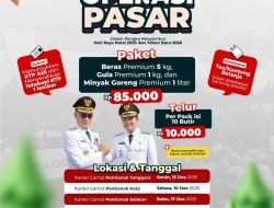 Jadwal Pasar Murah di Kota Pontianak