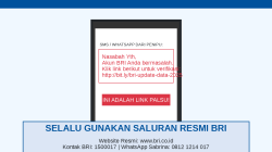 Kasus Penipuan Link Palsu di Pontianak Ditangani, BRI Pastikan Nasabah Telah Mendapat Penjelasan