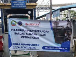 Penyebarangan Kapal Feri Pontianak Tutup Mulai 1 April sampai Waktu Belum Ditentukan