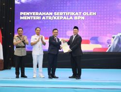 Serahkan Sertipikat Hak Pakai untuk Lemhannas RI, Menteri Nusron: Perkuat Kepastian Hukum Aset Negara