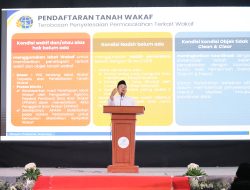 Bicara dalam Konferensi Internasional Pesantren 2026, Menteri Nusron Ajak Masyarakat Sertipikatkan Tanah Wakaf untuk Lindungi Aset Umat