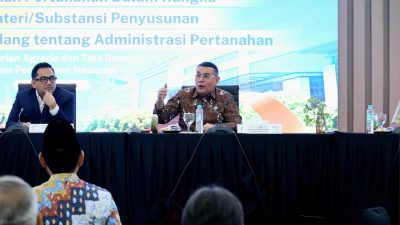 FGD Bersama Komisi II DPR RI, Wamen Ossy: RUU Administrasi Pertanahan untuk Wujudkan Sistem Pertanahan yang Lebih Baik