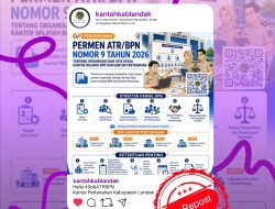 Peraturan Menteri ATR/BPN Nomor 9 Tahun 2026 Tentang Organisasi dan Tata Kerja