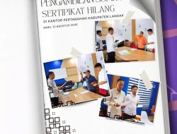 Kantah Kabupaten Landak Laksanakan Pengambilan Sumpah Permohonan Sertipikat Pengganti