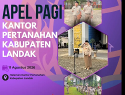 Kantor Pertahanan Kabupaten Landak Laksanakan Apel Penguatan Disiplin