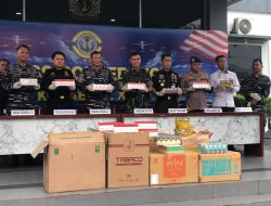 Diduga Bermuatan Jutaan Batang Rokok Ilegal, Kodaeral XII Amankan 5 Truk Fuso