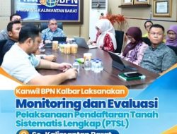 Kantah Kabupaten Landak Ikuti Monitoring dan Evaluasi PTSL Secara Daring