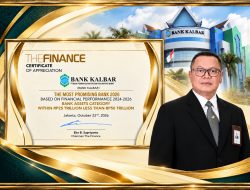 Bank Kalbar Raih Penghargaan The Finance Award 2026 Predikat Sangat Bagus