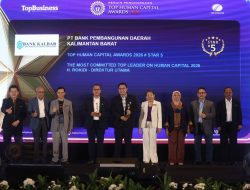 Bank Kalbar Raih TOP Human Capital Awards 2026 Bintang Lima, Rokidi Dinobatkan sebagai Pemimpin Berkomitmen